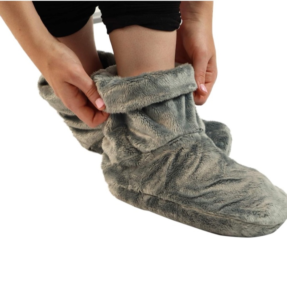 Heated Microwavable Booties Microwavable Socks Heated for Women Men NWOT - Picture 5 of 13